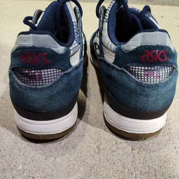 Women’s Asics Gel-Lyte 3 navy blue Patchwork 8½ - Picture 5 of 7